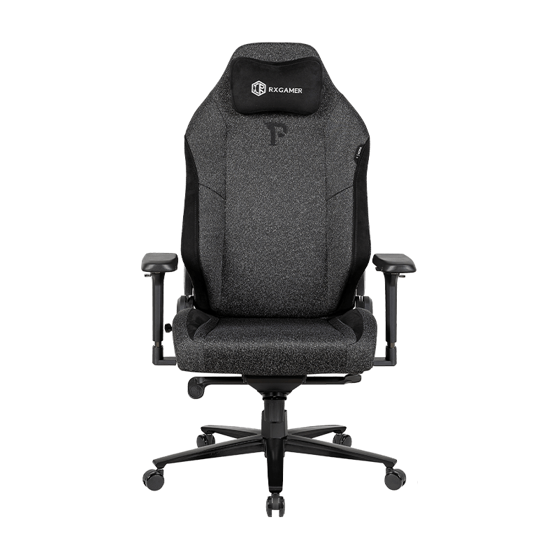 RXGAMER RX-2070-1R-A Sedia girevole per e-sport del capo dell'ufficio amministrativo muto in rete nera