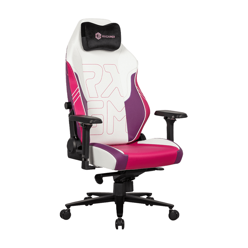 RXGAMER RX-2108R-A Sedia da gioco per computer girevole ergonomica doppia regolabile lombare con ruota muta
