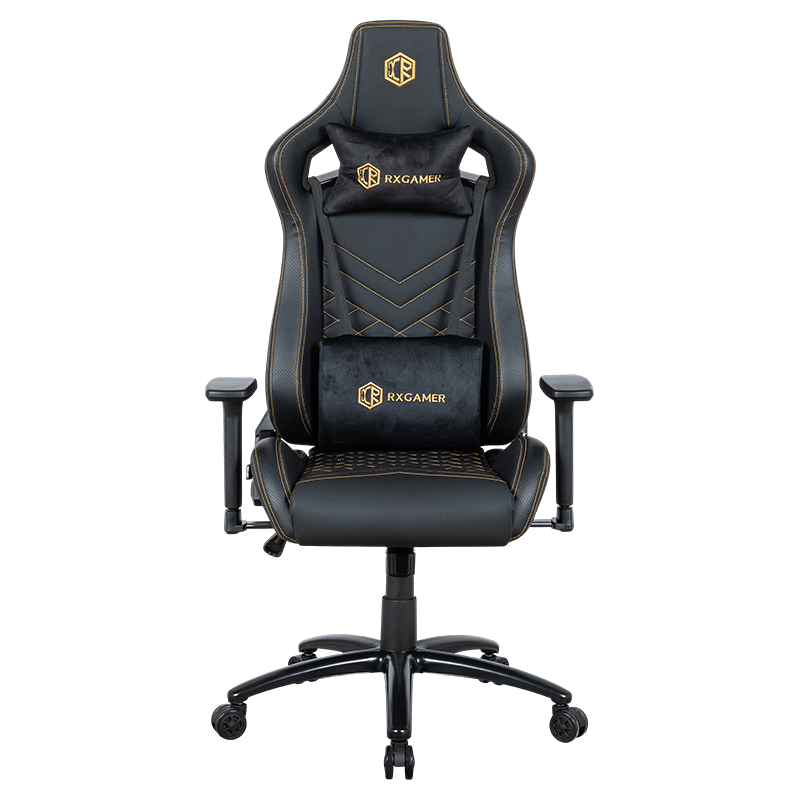 RXGAMER RX-2047 Sedia da gioco multifunzionale con braccioli 3D nera opaca